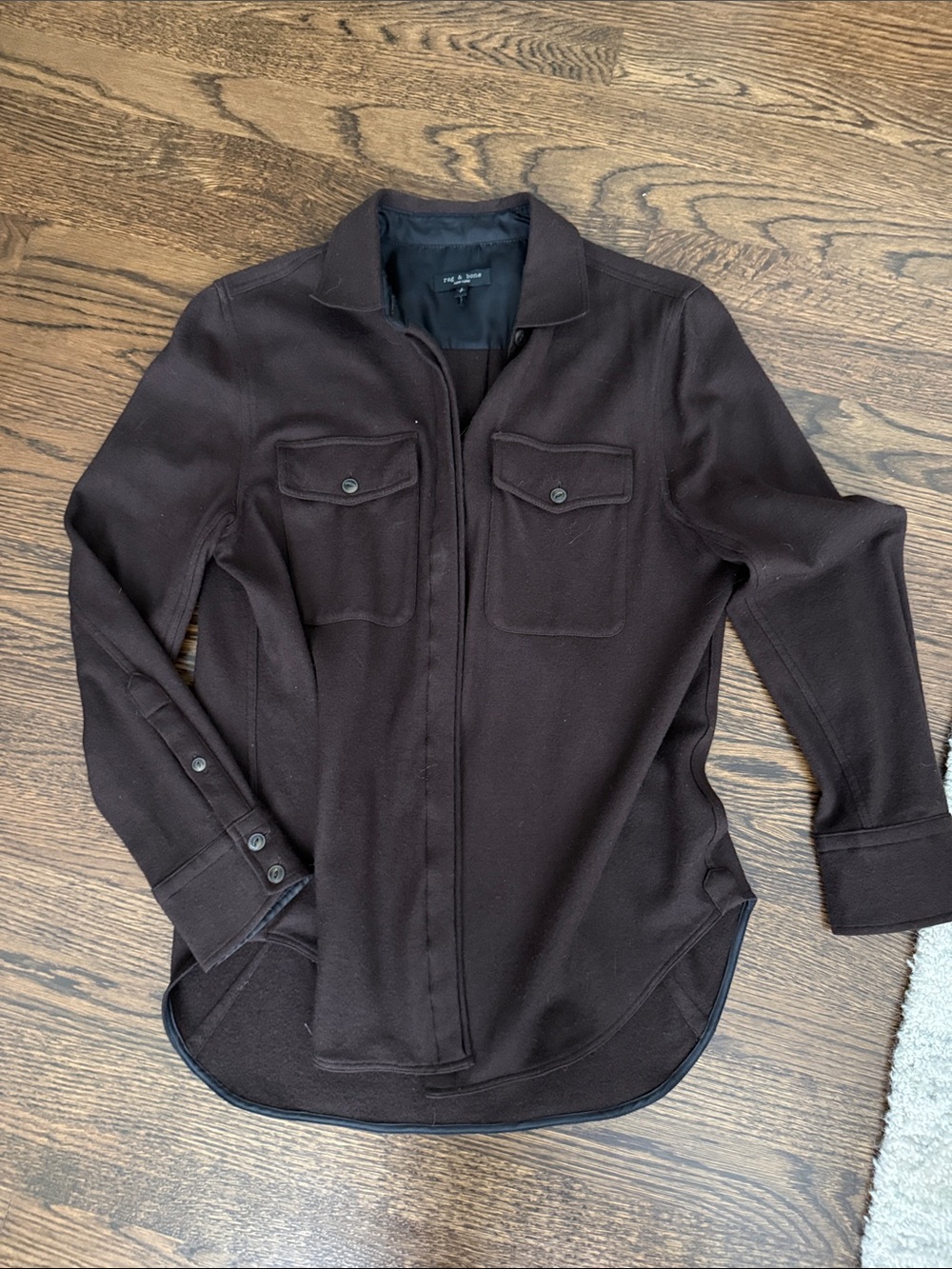 Rag and Bone women’s Dark Brown Utility Shirt Jacket